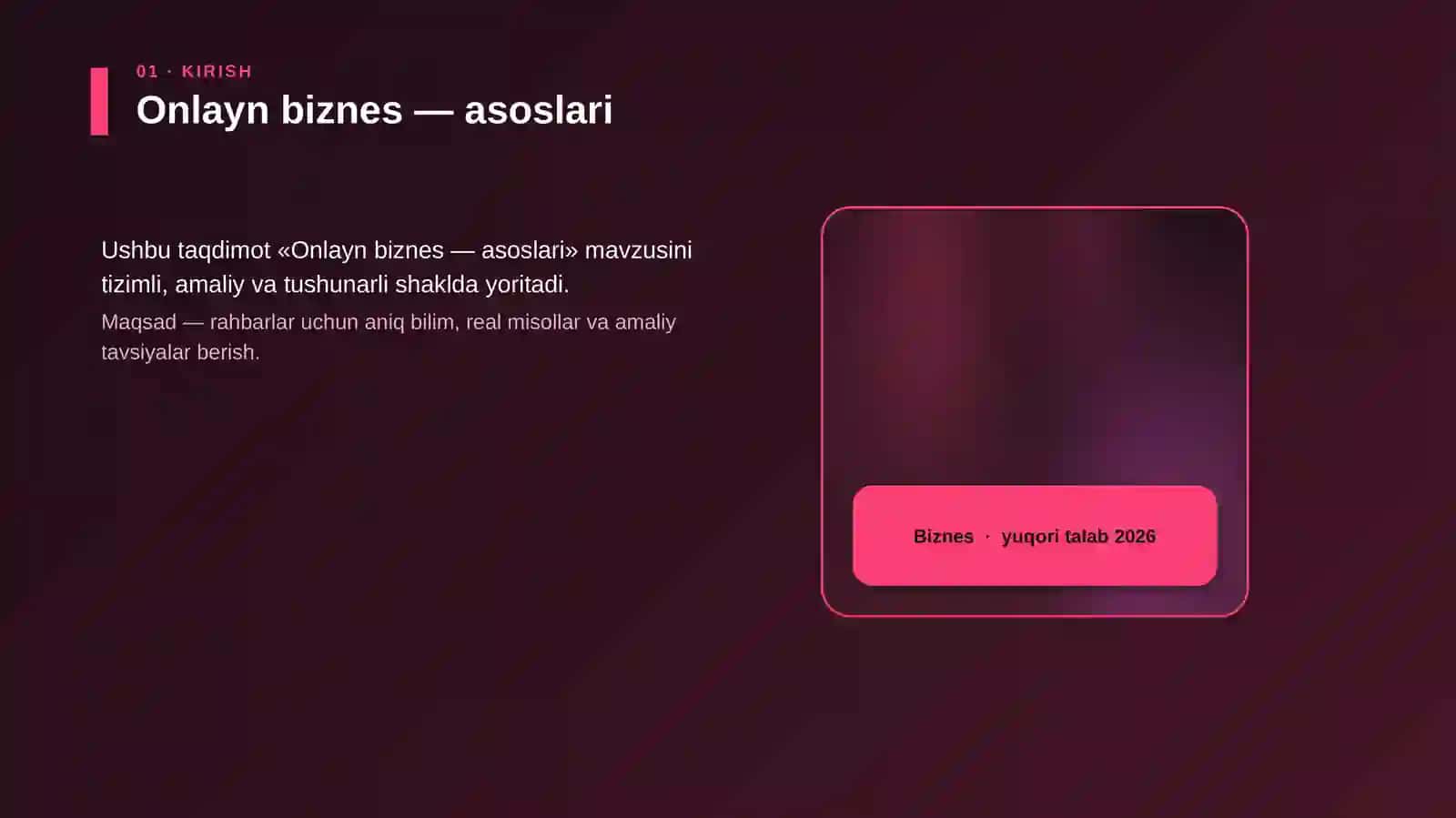 Onlayn biznes — asoslari 4