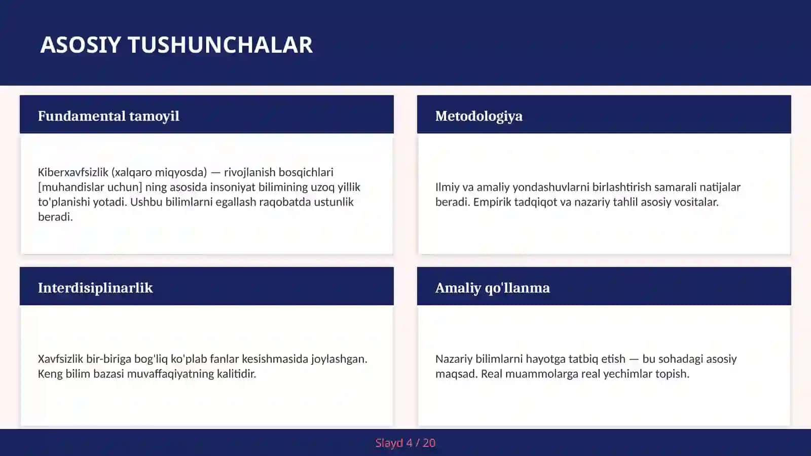 Kiberxavfsizlik (xalqaro miqyosda) — rivojlanish bosqichlari [muhandislar uchun] 4