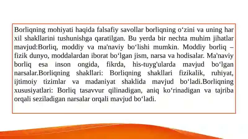 Borliq Falsafasi 4