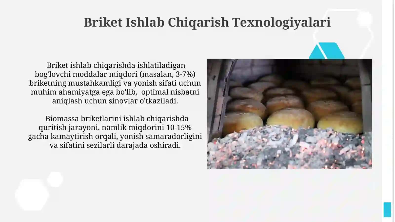Briketlarni tayyorlash texnologiyasi va saqlash 4
