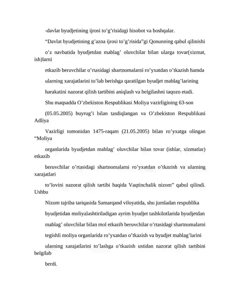 G'aznachilik faoliyatini shakllantirishning huquqiy tartibga solinishi 4