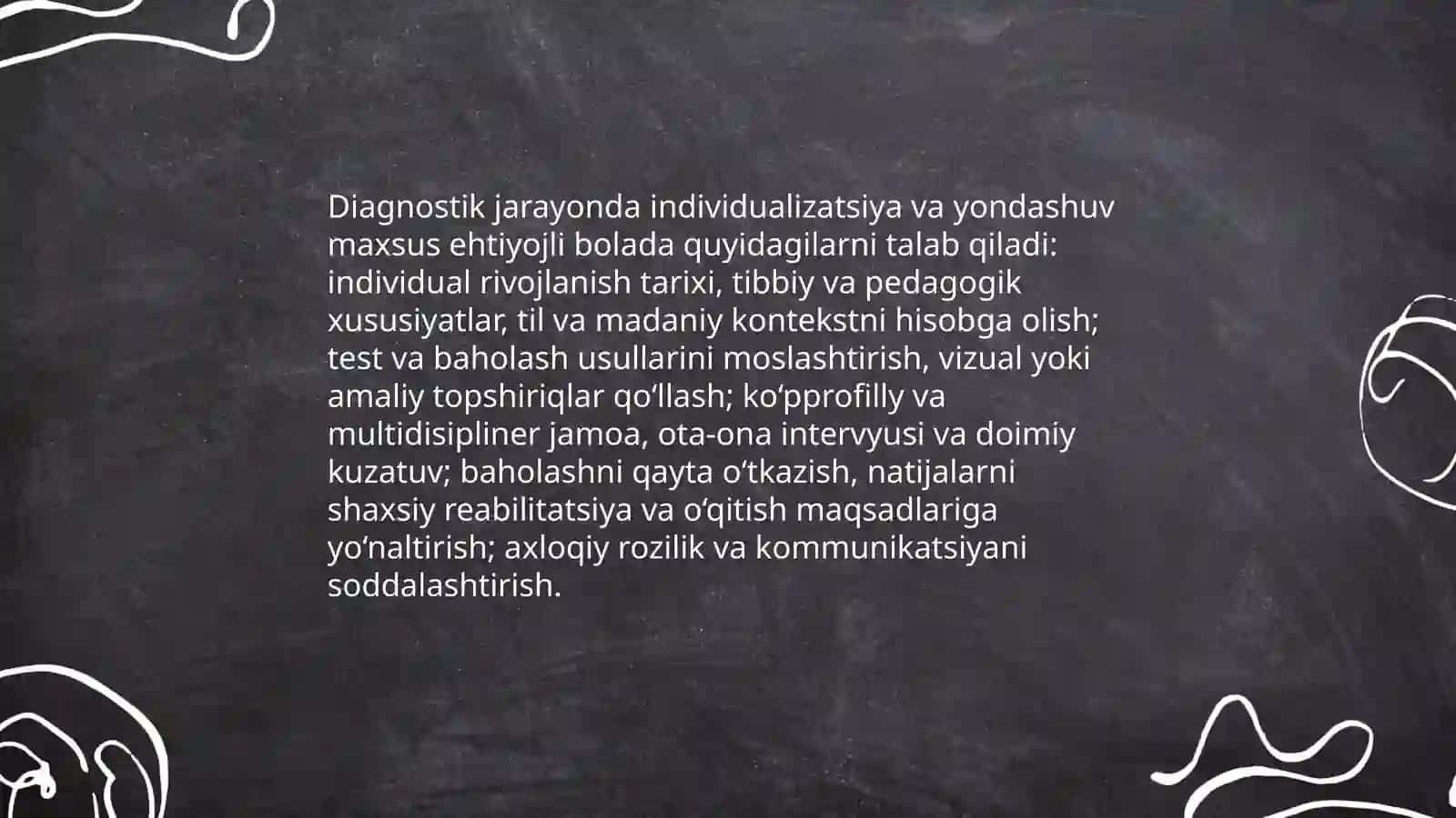 Maxsus ehtiyojli bolalarni psixodiagnostika qilishning o'ziga xos funksiyalari 4