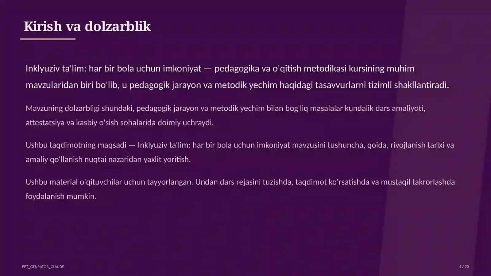 Inklyuziv ta'lim: har bir bola uchun imkoniyat 4