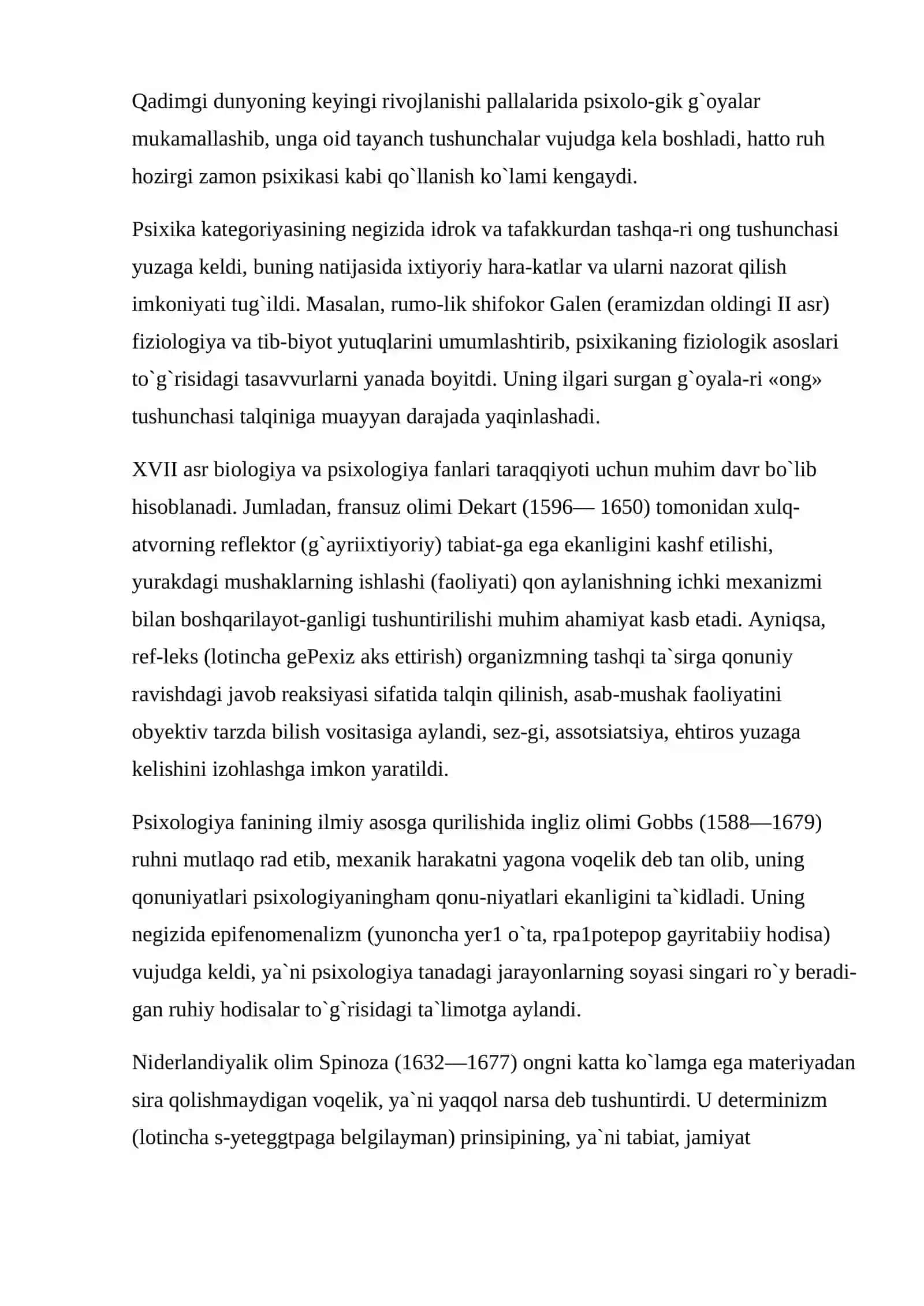 Psixologiya tarixidagi nazariyalar tahlili 4