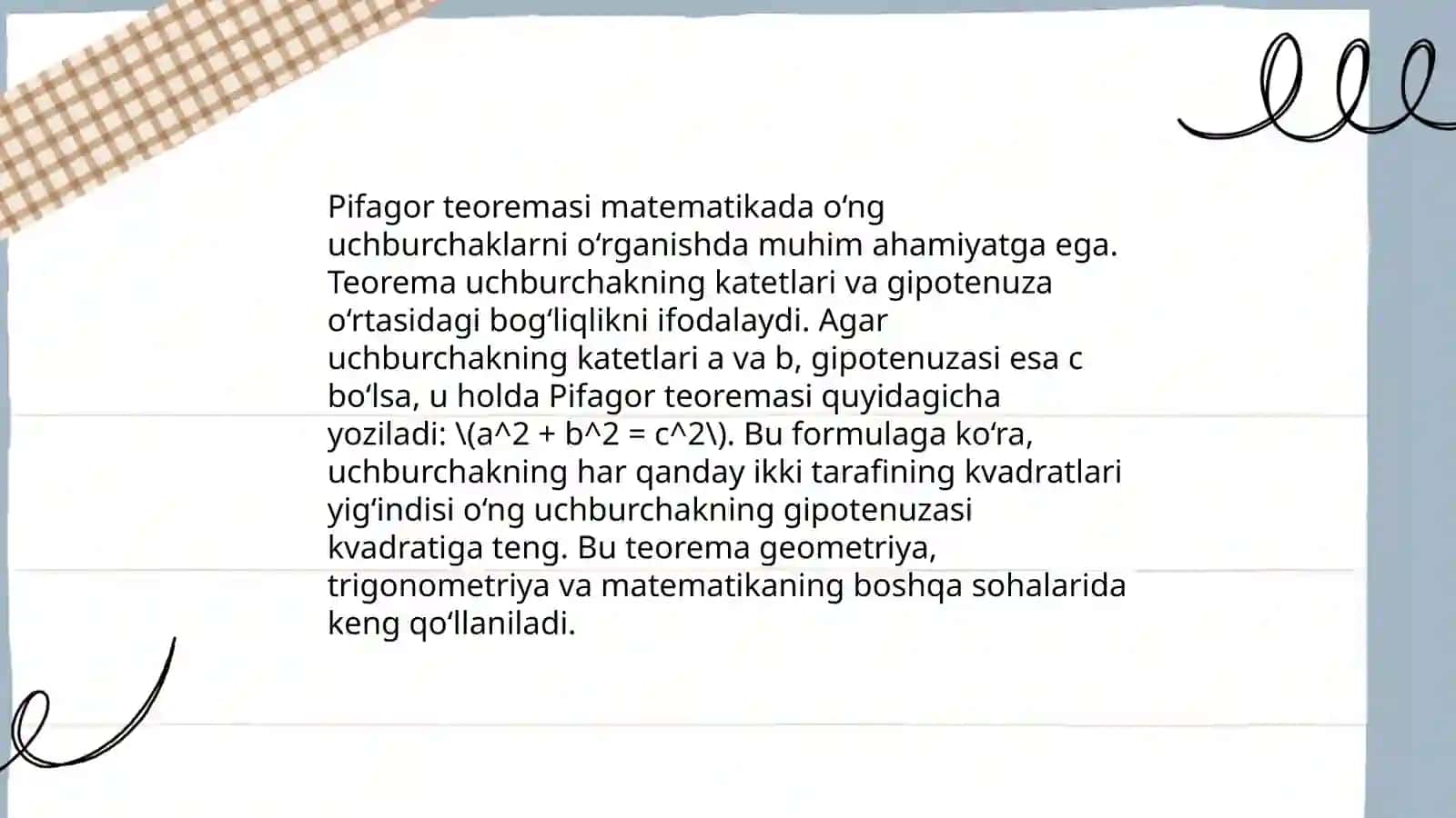 Pifagor teoremasi va uning isbotlari 4