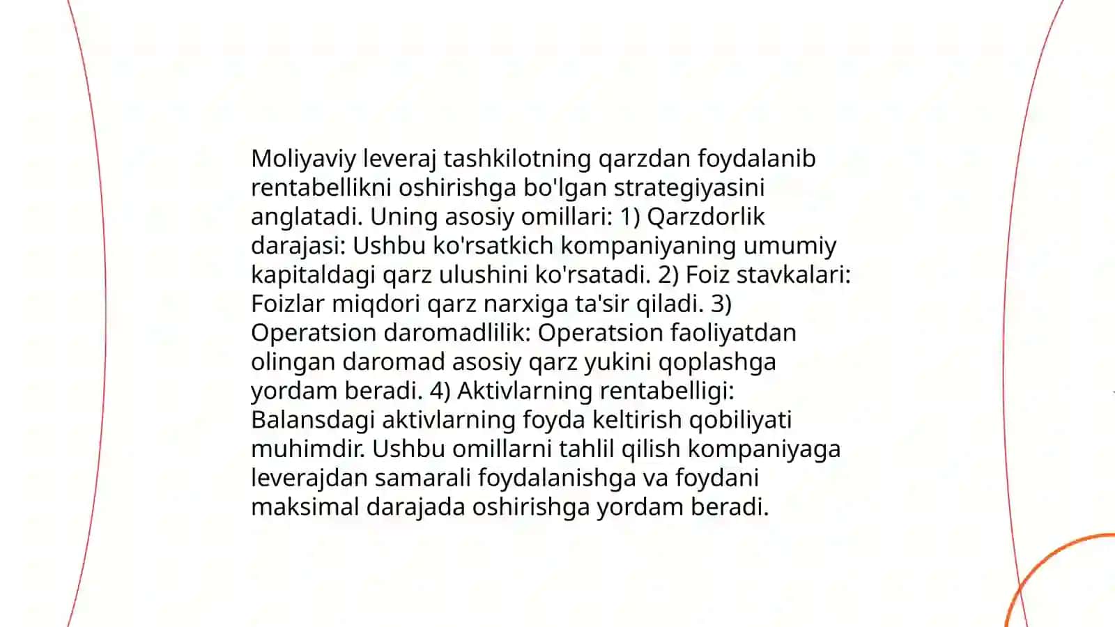 Moliyaviy leveraj: mazmuni, ahamiyati va koeffitsientlar 4