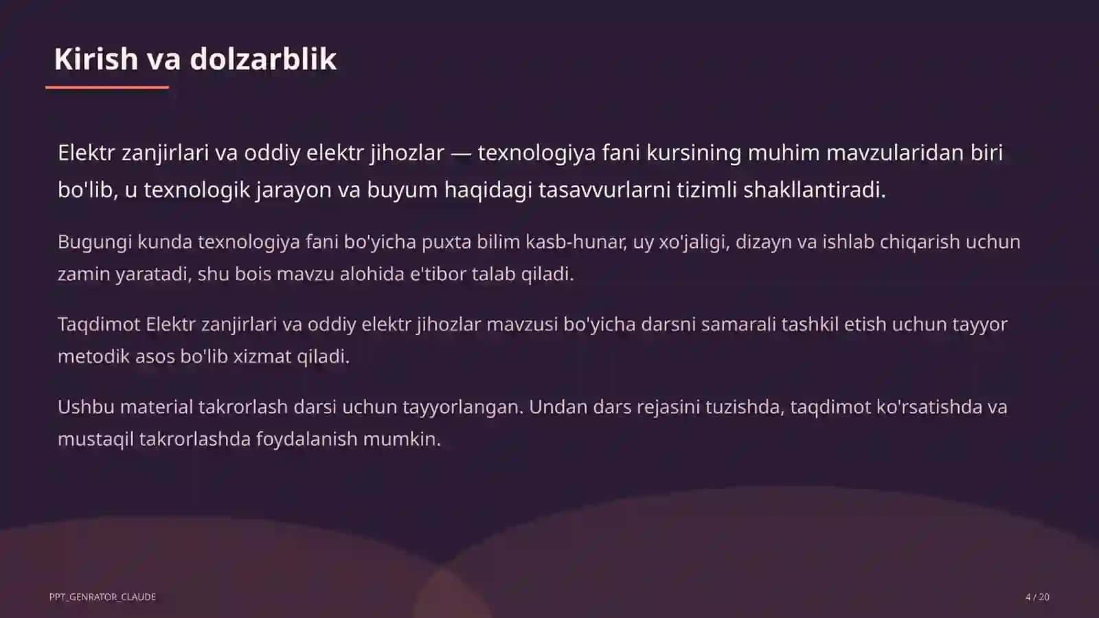 Elektr zanjirlari va oddiy elektr jihozlar (7-sinf) 4