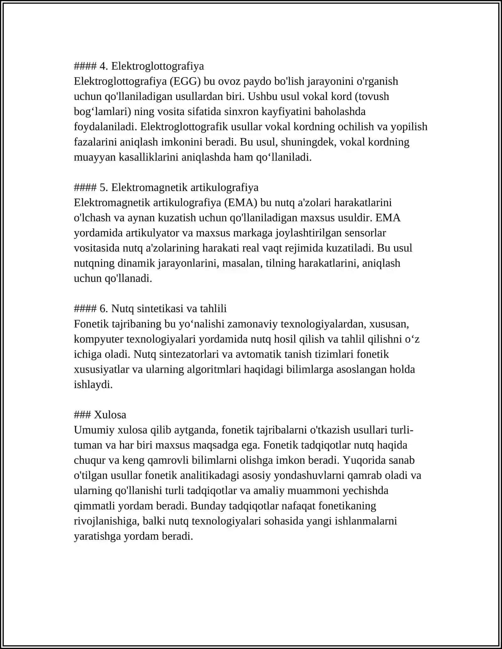 Fonetika, Fonologiya, Orfografiya, Orfoepiya Nostandart Topshiriqlar Tizimini Tayyorlash 4
