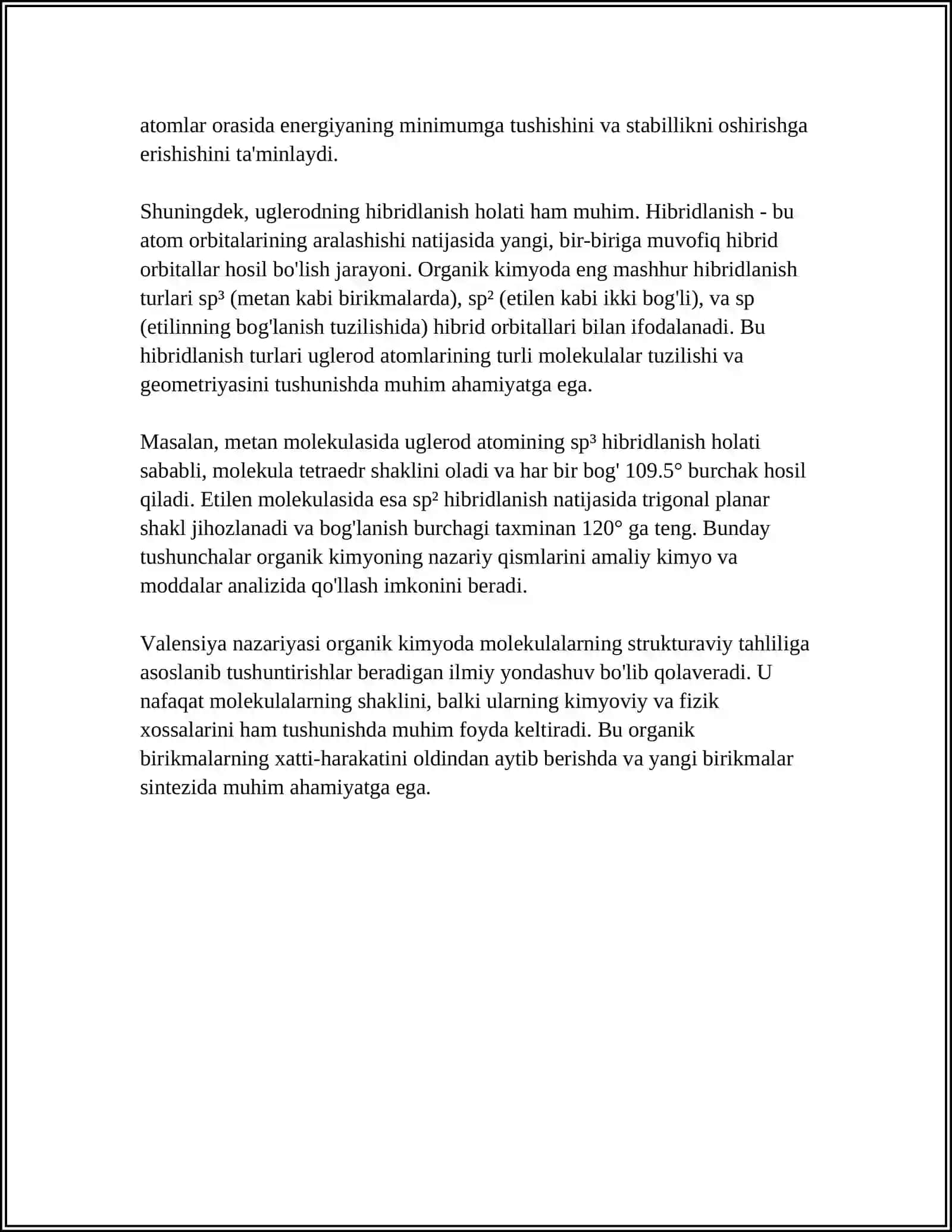ORGANIK BIRIKMALARNING TUZILISH NAZARIYALARI 4