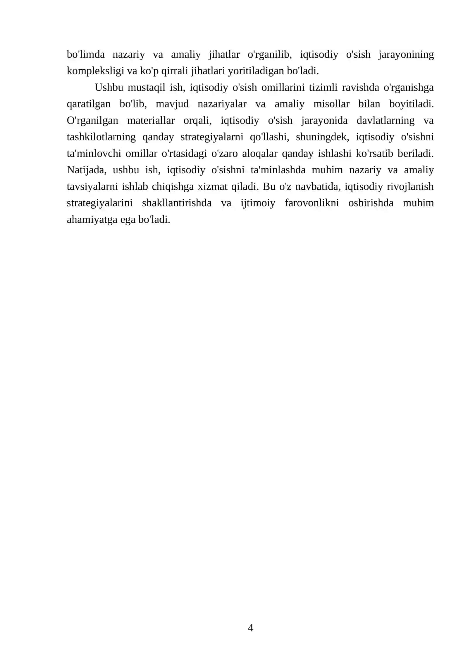 Uzoq muddatli iqtisodiy osish omillari 4