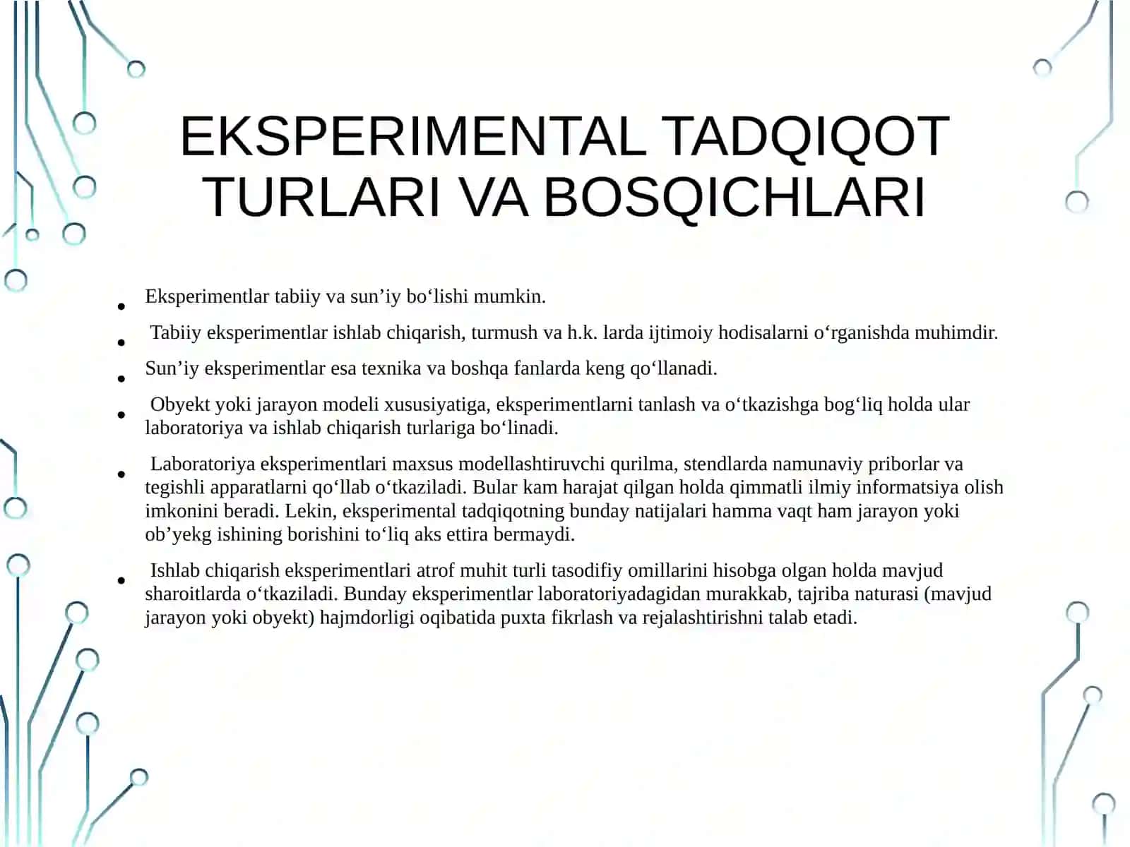 Tajribaviy tadqiqot natijalarini rasmiylashtirish 4