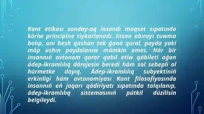 Kant etikası 4