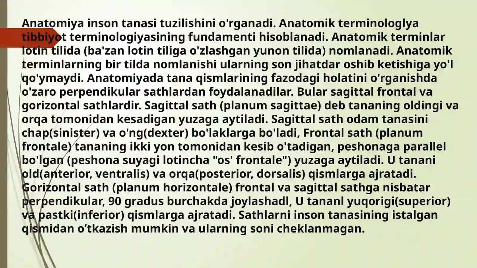 Anatomik iboralarning tarjimasi 4