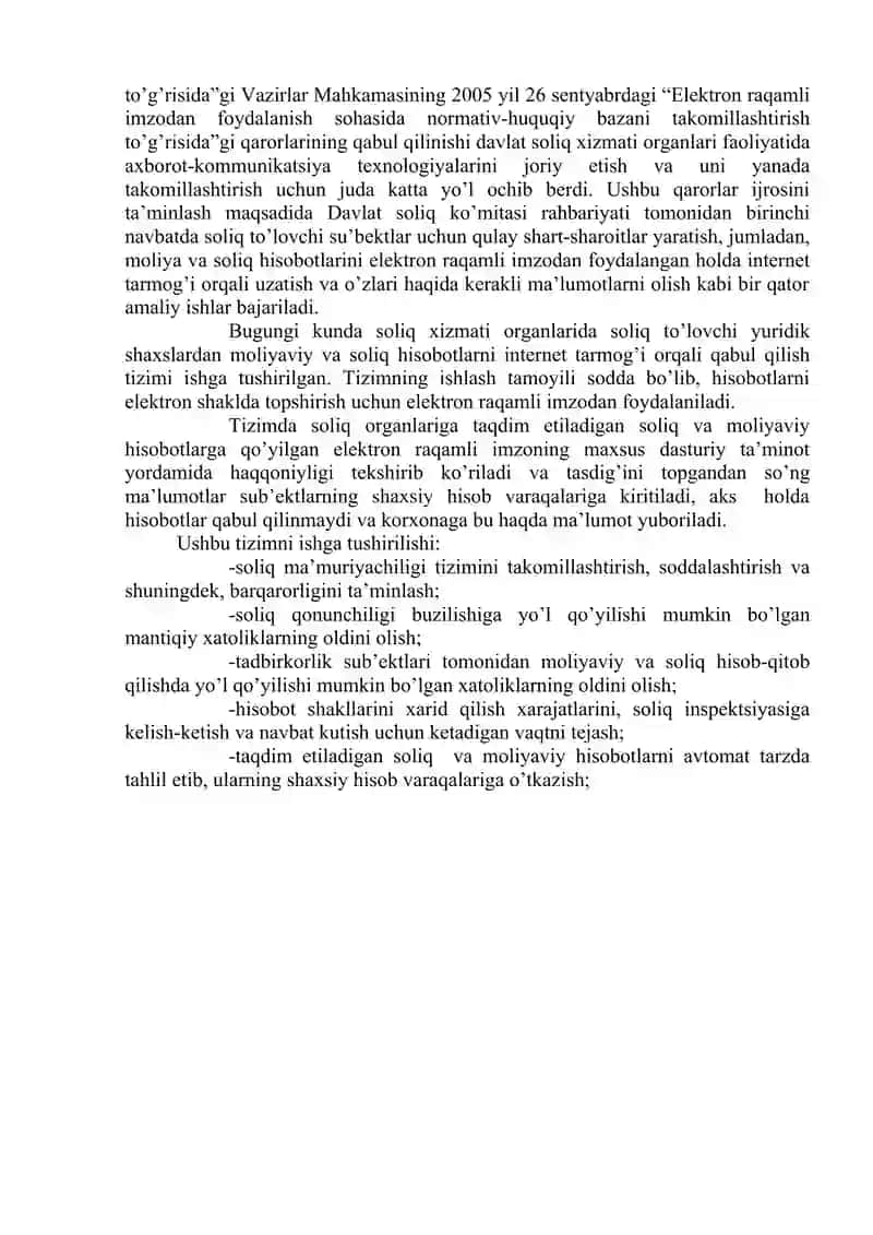Soliq xizmati organlaridagi axborot tizimi va texnologiyalari 4