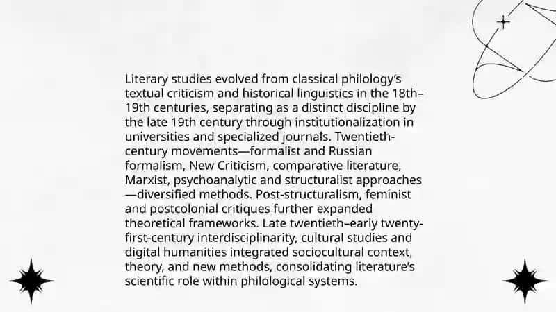Literature as a science its place in the system of philological science 4