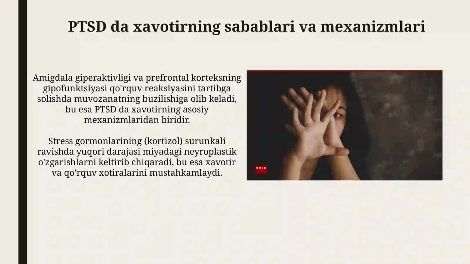 PTSDda xavotir - reja 4