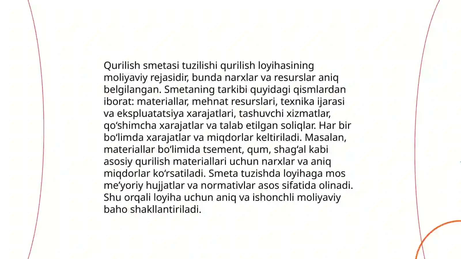 Qurilishda smeta normalari va baxo tizimi 4