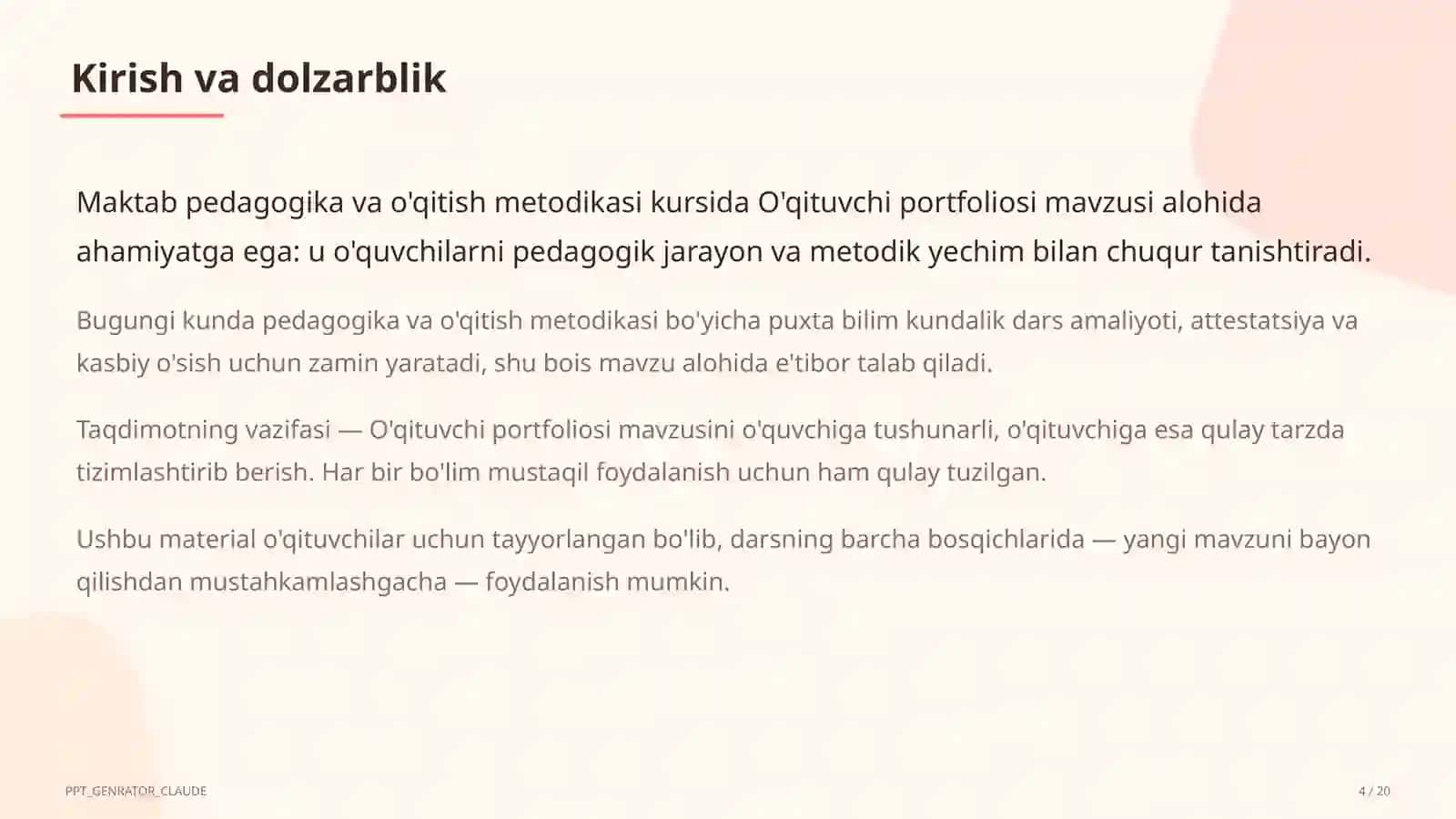 O'qituvchi portfoliosi 4