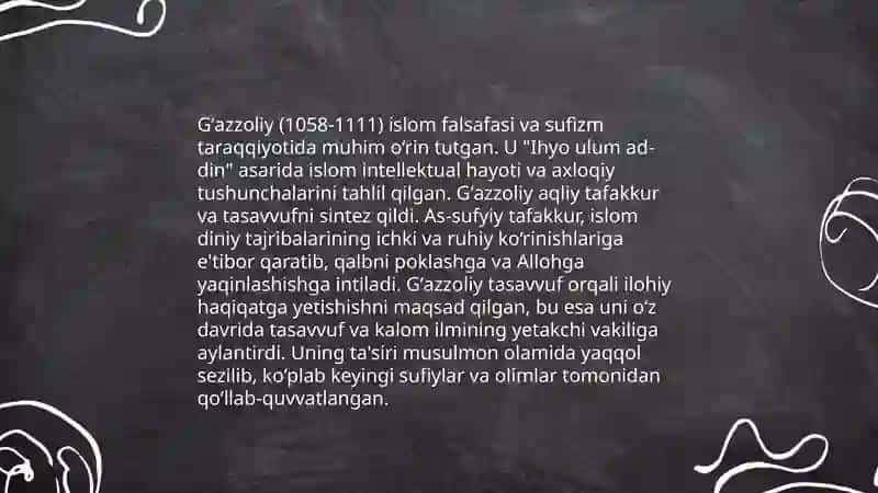 Din va hurfikrlilik (Berdyaevning diniy hurfikrlilik haqidagi gʻoyalarini Gʻazzoliy gʻoyalari qiyoslash) 4