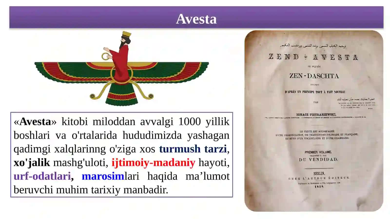 Avesta- qadimgi tarixni öğrenishda noyob manba 4