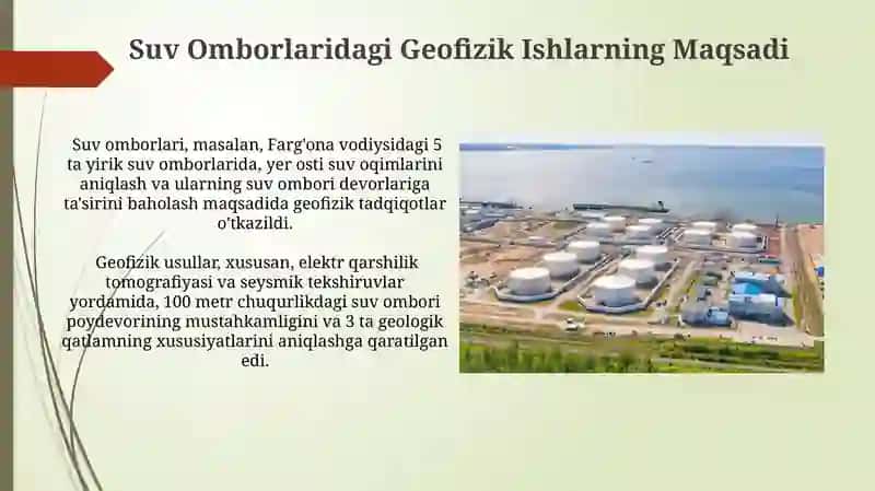 Suv Omborlarida Geofizik Ishlarni Amalga Oshirish Natijalari 4