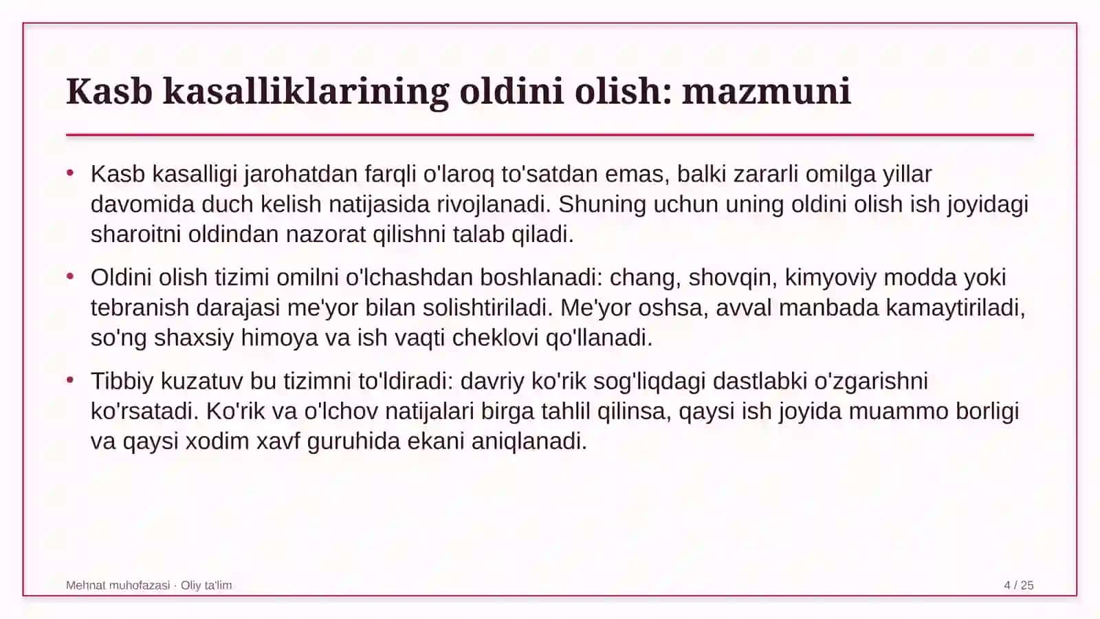 turoperatorlik kompaniyalarida kasb kasalliklarining oldini olish 5736 4