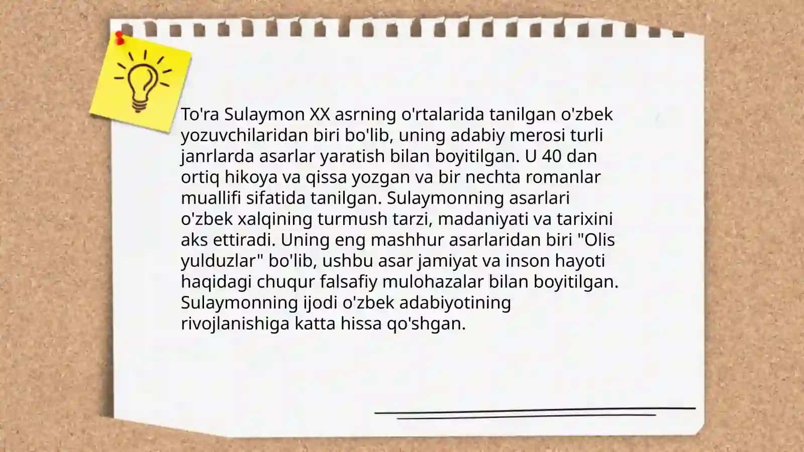 To'ra Sulaymonning hayotiy bosqichlari 4