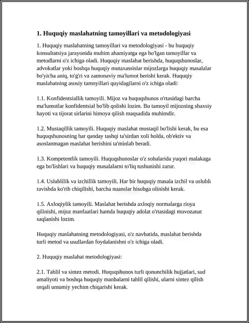 HUQUQIY KONSULTATSIYA VA MUVAFFAQIYATLI MUZOKARALAR OLIB BORISH METADALOGIYASI 4