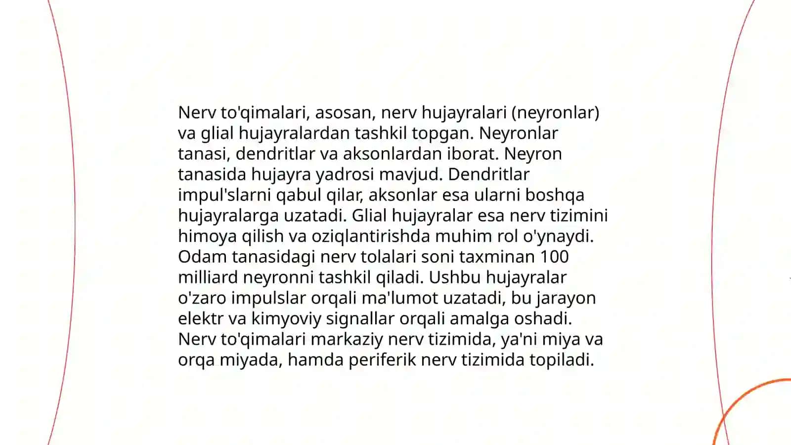 Muskullar va nerv toqımalarınıng rıvojlanıshı va regeneracıyası 4