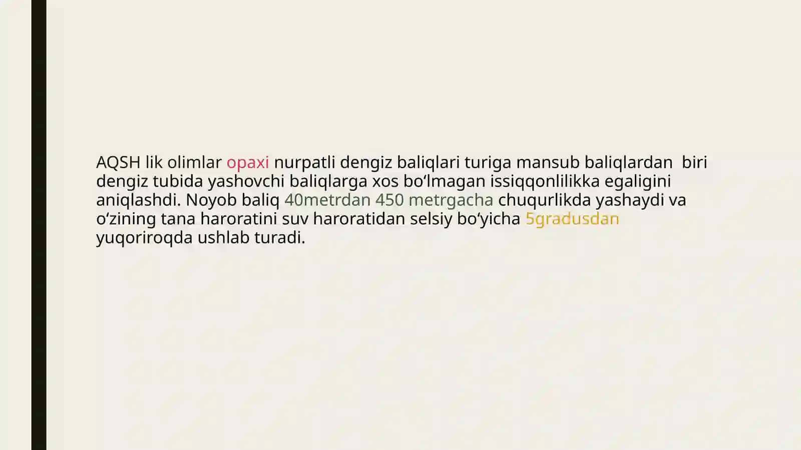 Oʻzbekiston suv havzalarining noyob va yoʻqolib borayotgan baliqlari 4