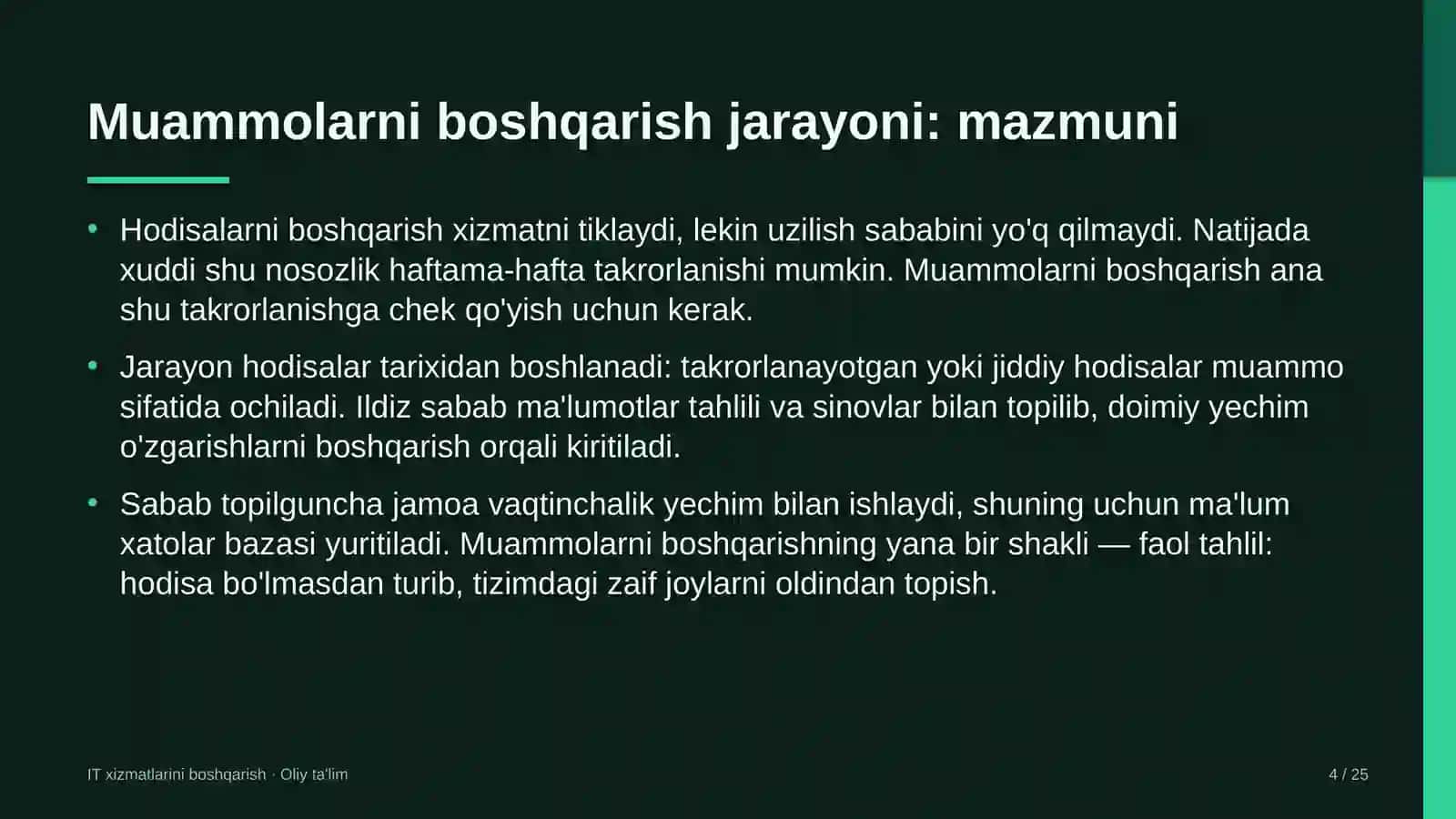 qo'g'irchoq teatrlarida muammolarni boshqarish jarayonini joriy etish 7859 4