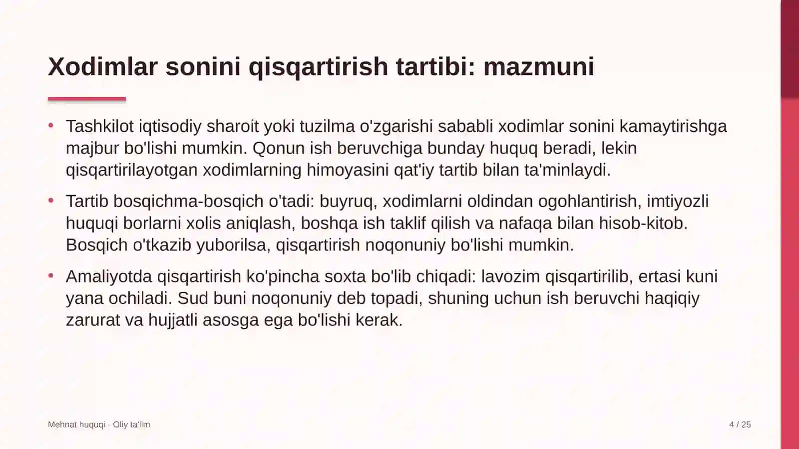 ekologiya sohasida xodimlar sonini qisqartirish tartibi 5600 4