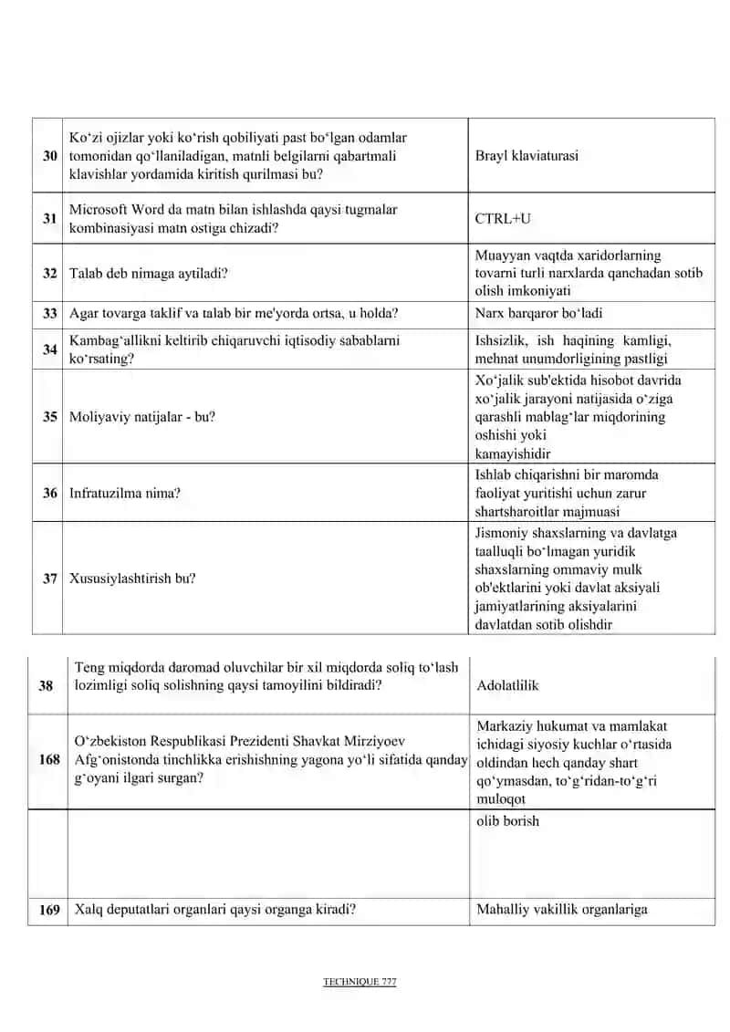 ARGOS TEST JAVOBLAR DAVLAT XIZMATCHISI 2025 4