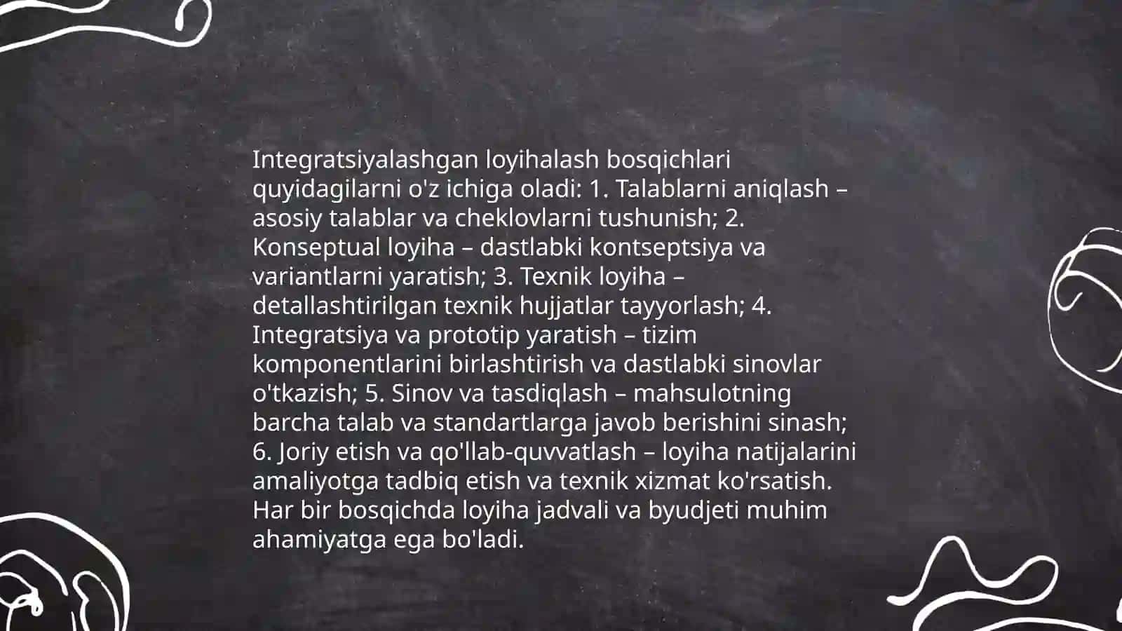 Yashil investitsiyalarning ta'sirini loyixalashning integratsiyalashgan bosqichi 4