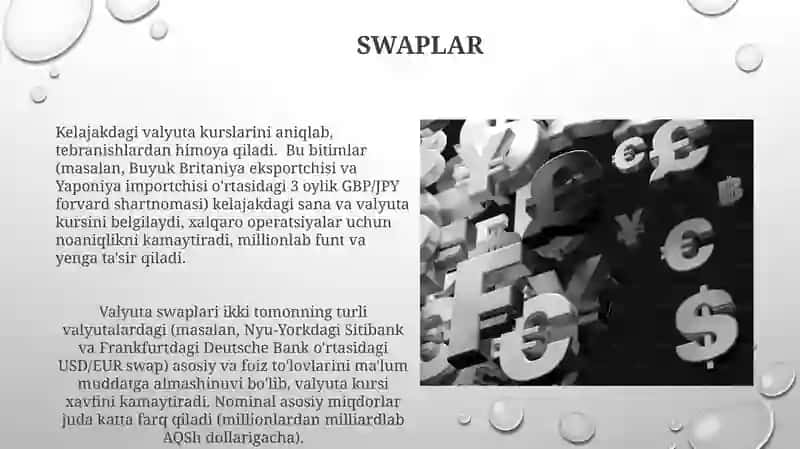 Xorijiy valyuta bozorlardagi operatsiyalar 4