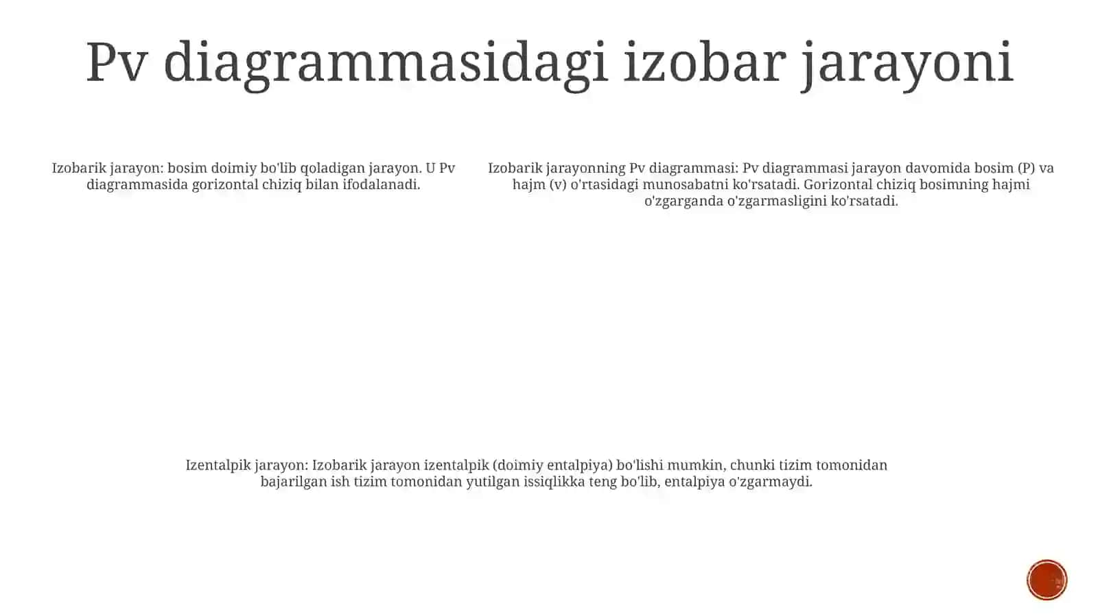Izobar Jarayon. Jarayonning Pv Va Ts – Diagrammalari 4