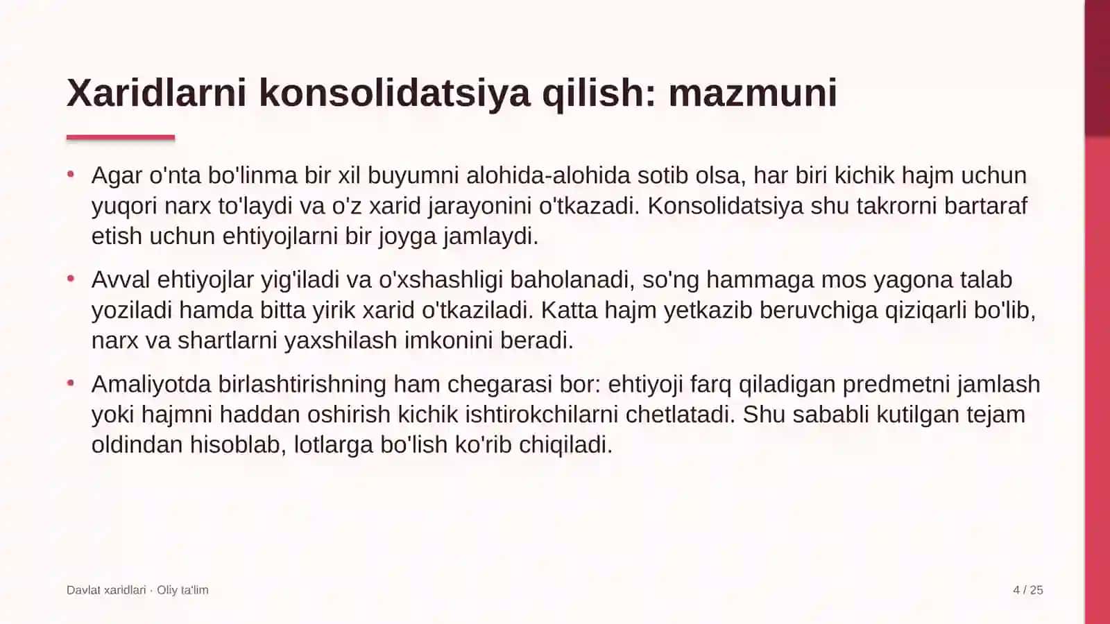 suv ta'minoti tarmoqlari qurilishida xaridlarni konsolidatsiya qilish 1410 4
