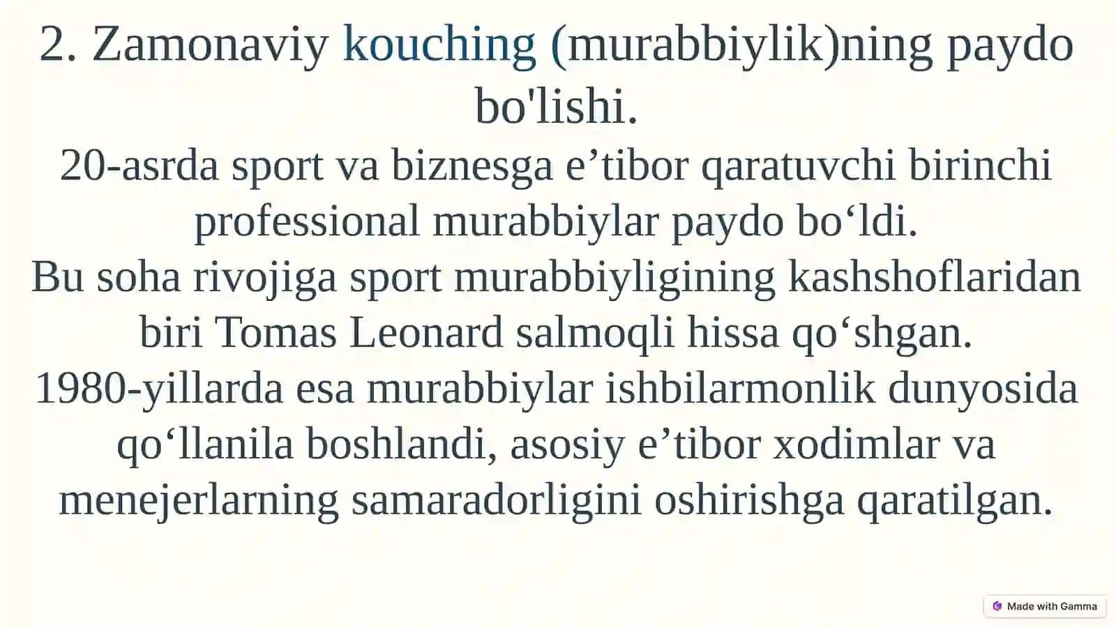 Psixologik kouching yangi yondashuv sifatida rivojlanish tarixi 4
