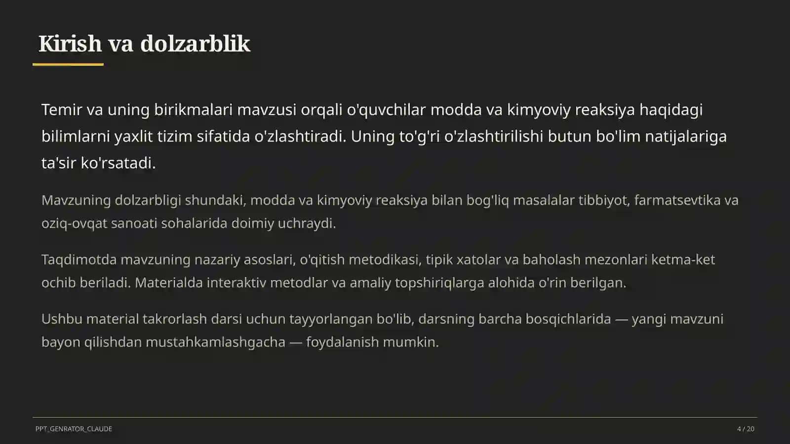 Temir va uning birikmalari (9-sinf) 4