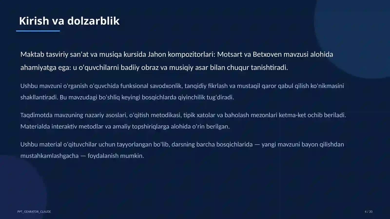 Jahon kompozitorlari: Motsart va Betxoven (6-sinf) 4