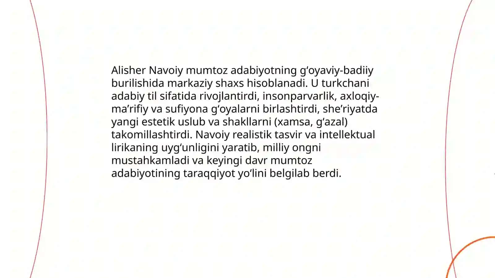 Ózbek mumtoz adabiyoti tarixining tarkibiy qismlari, taraqqiyot yóli va davrlashtirish tamoyillari 4