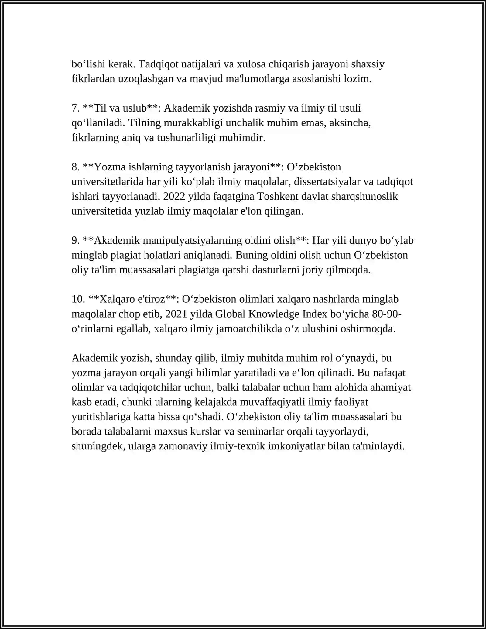 AKADEMIK YOZISH 4