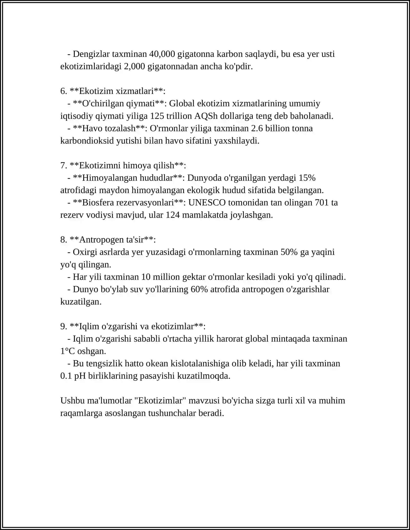 EKOLOGIYANI ASRASHDA JAMIYAT OʻRNI REFERAT 4