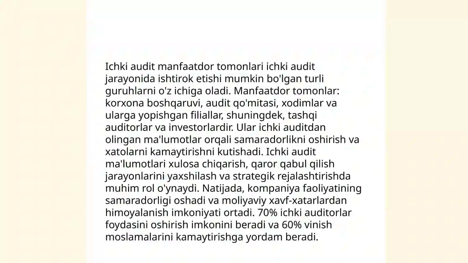 Ichki auditning vazifalari 4