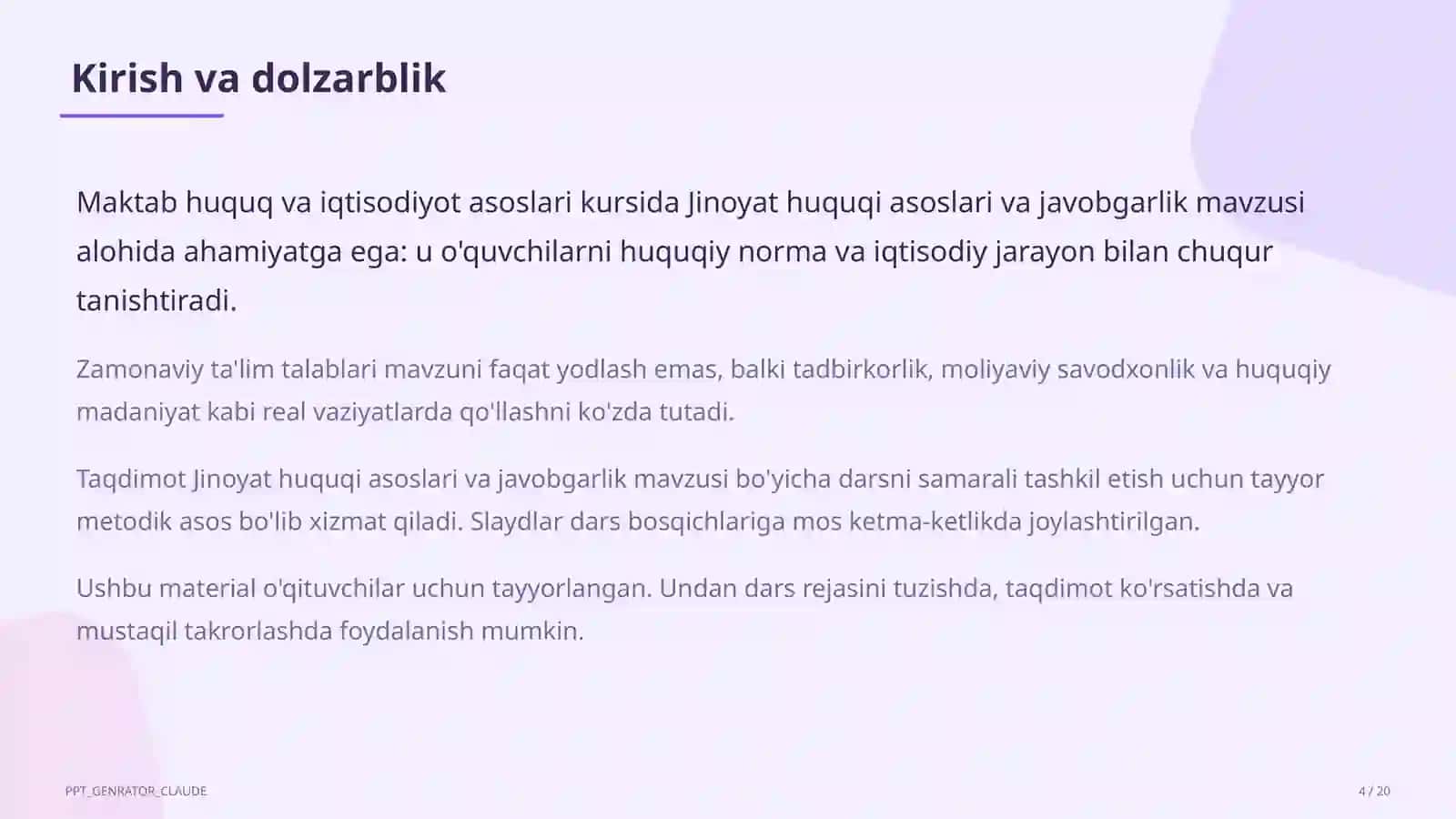 Huquq va iqtisodiyot asoslari (9–11) 4