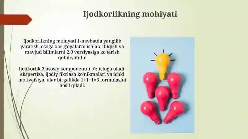 Ijodiy usullar 4