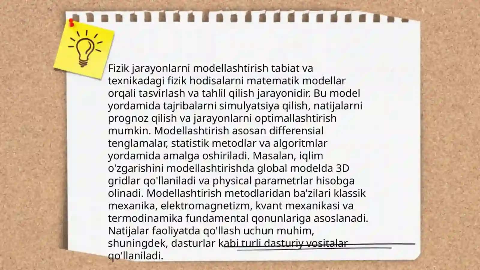 Jarayonlarning matematik modellari 4