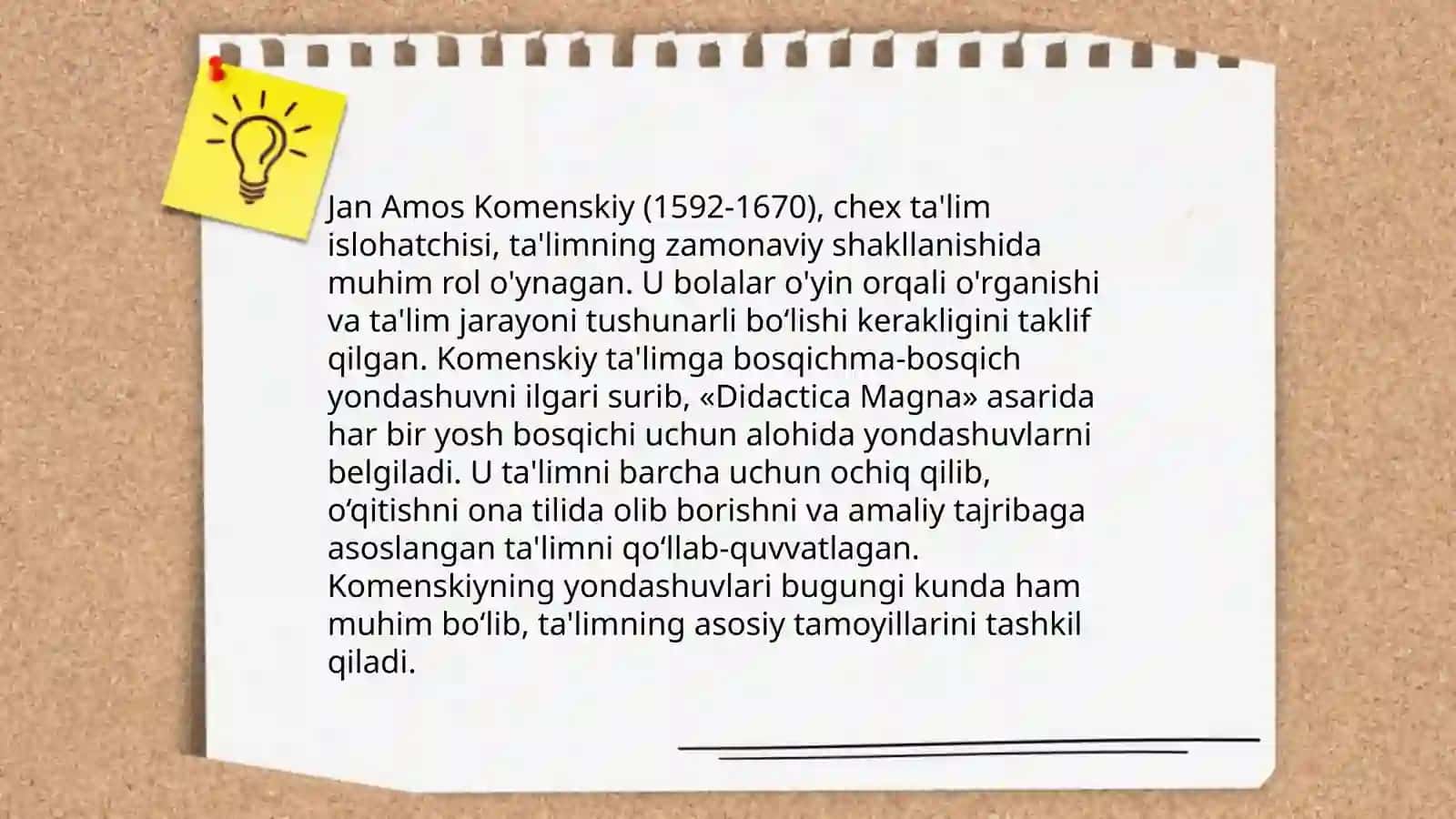 Pedagogikaga hissa qoʻshgan shaxslar. Jan Amos Komenskiy 4