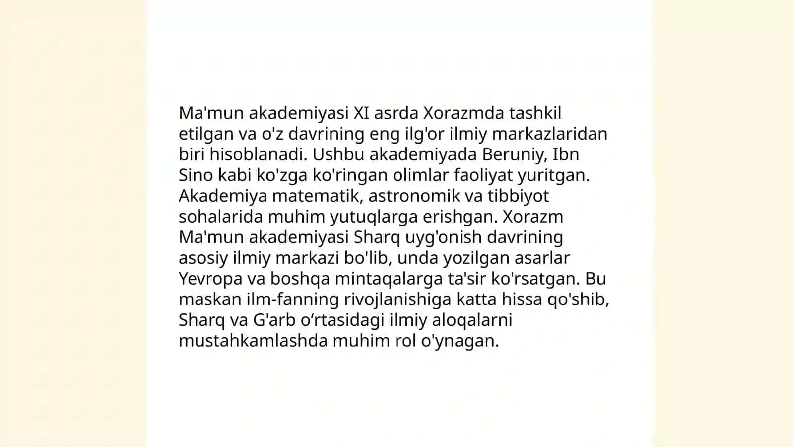 Xorazm ma'mun akademiyasi - ilm- fan koshonasi 4