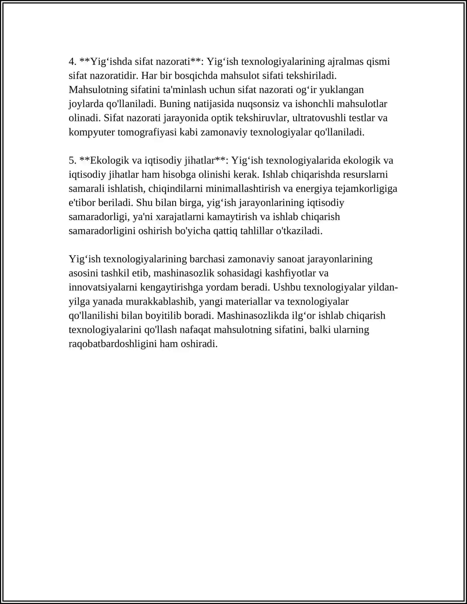 Mashinasozlik jihozlarini yigʻish texnologiyalari 4